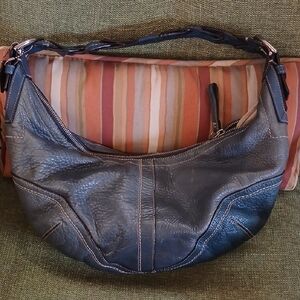 Coach Blue Leather Hobo Bag D1182z18385